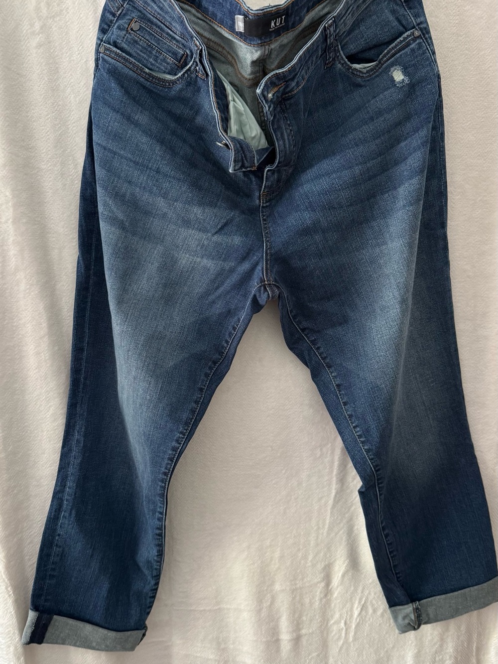 Kut from the Kloth Women’s Boyfriend Jeans - Dark Blue Wash